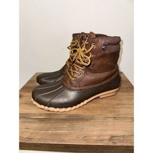 Nautica Water-Resistant Lace Up Duck Boots Size 11